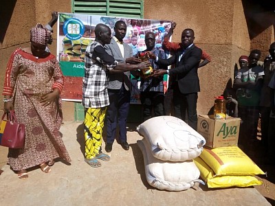 Reception de vivres octroyés par la Fondation RAFI
