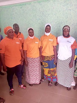 L'équipe féminine de sensibilisation VBG de Baark-Zaaka